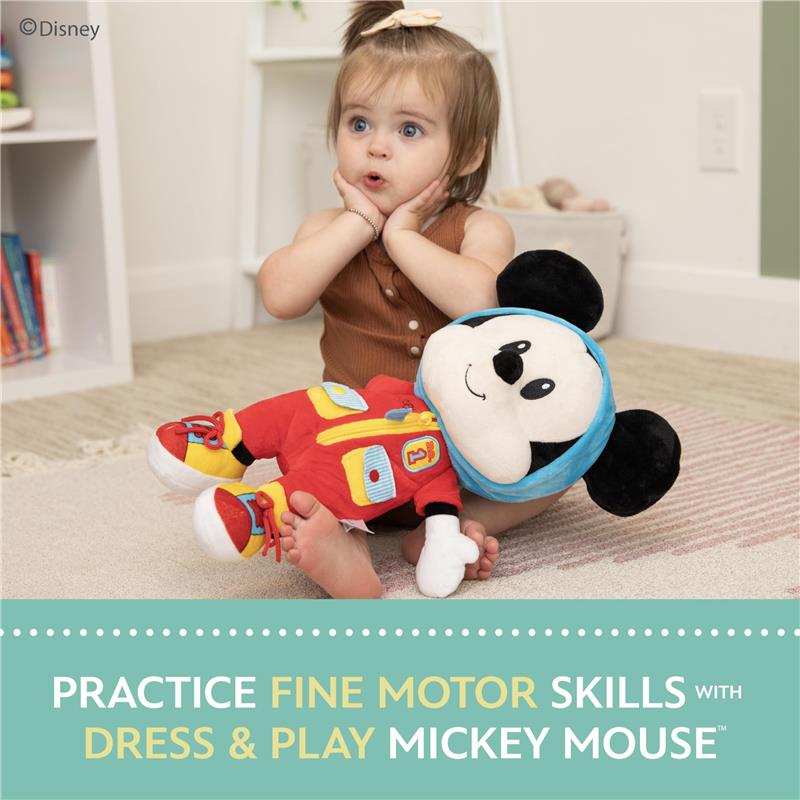 KIDS PREFERRED - Disney Mickey Mouse Dress and Play Plush for Babies and Toddlers Image 4