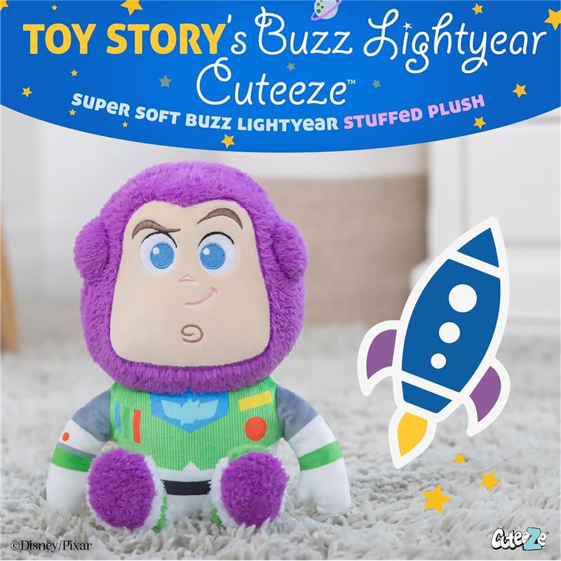 Kids Preferred Disney Toy Story 12 Buzz Lightyear Plush Cuteeze Image 5
