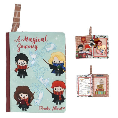 Kids Preferred - Harry Potter Baby Photo Memory Album Crinkle Soft Sensory Book Holds Image 1