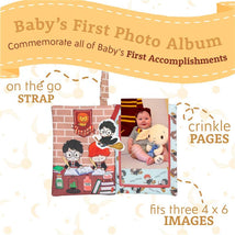 Kids Preferred - Harry Potter Baby Photo Memory Album Crinkle Soft Sensory Book Holds Image 2