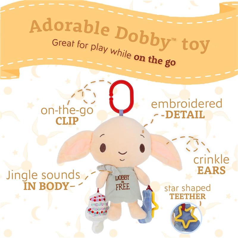 Kids Preferred Harry Potter Dobby On the Go Activity Toy for Newborns and Babies Image 3
