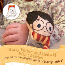 KIDS PREFERRED - Harry Potter Hedwig Baby Infant Wrist Rattles with Hedwig Plush Rattle  Image 2