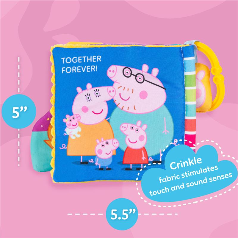Kids Preferred Peppa Pig Soft Book with Ribbons Image 4