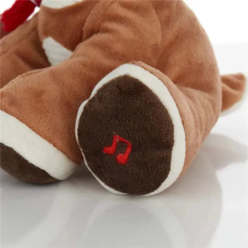 Kids Preferred - Santa Claus Rudolph The Red-Nosed Reindeer Musical Stuffed Animal, 8 Inches Image 3