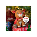 Kids Preferred - Santa Claus Rudolph The Red-Nosed Reindeer Musical Stuffed Animal, 8 Inches Image 2