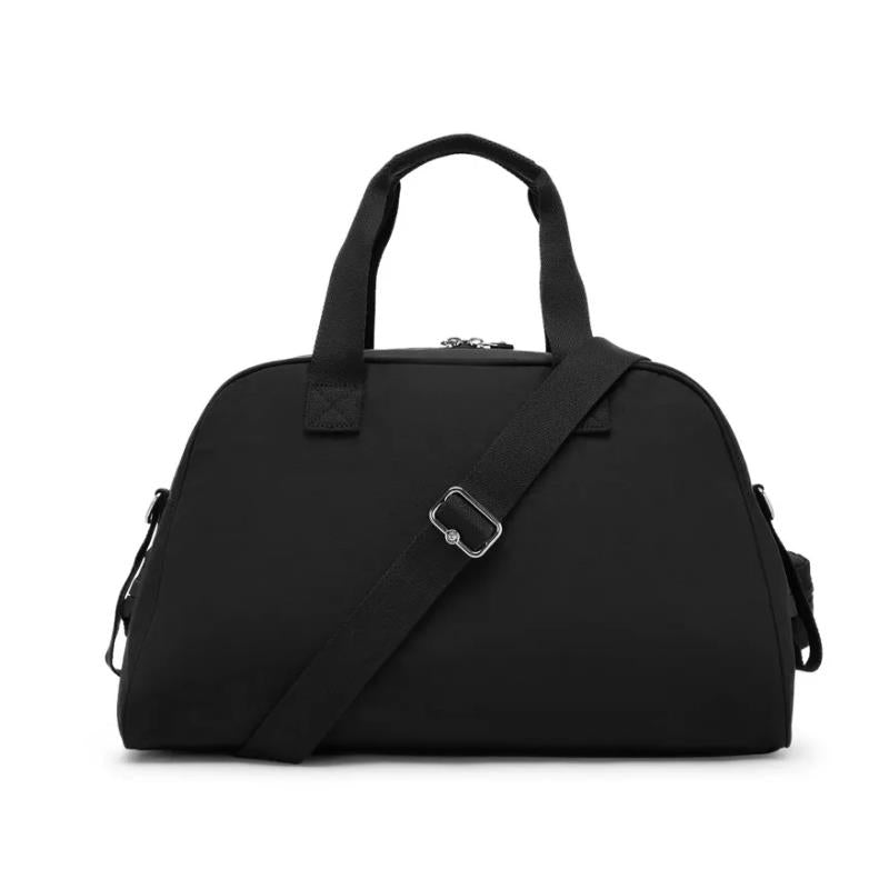 Kipling Camama Diaper Bag in Tiny Black Noir, featuring dual handles and an adjustable strap.