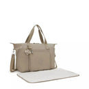 Kipling New Art M Baby Bag - Soft Taupe Image 4