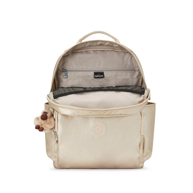 Kipling - So Baby Diaper Bag, Mettalic Gold Image 3
