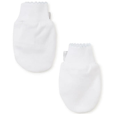 Kissy Kissy - Baby Boy Basic Mittens, White/Light Blue Image 1