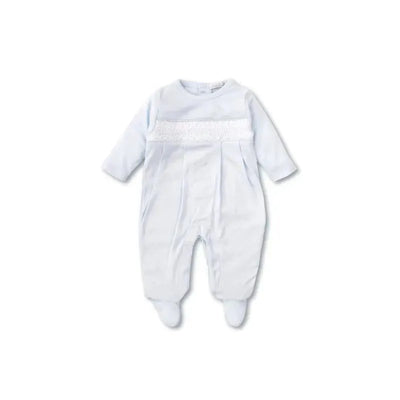 Kissy Kissy Footie W/ Hand Smocked CLB Charmed Light Blue Image 1