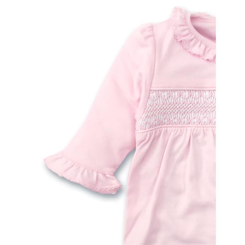Kissy Kissy - Baby Girl Footie With Hand Smocked, Charmed Pink Image 2