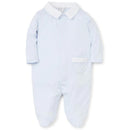 Kissy Kissy - Baby Boy New Beginnings Footie With Collar, Blue Image 1