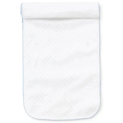 Kissy Kissy - Baby Boy Dots Print Burp Cloth, White/Light Blue Image 1