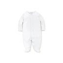 Kissy Kissy New Premier Basics Footie, White/Light Blue Image 1