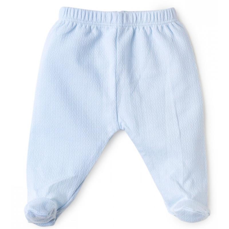 Kissy Kissy Pointelle Footed Pant, Light Blue NB Image 1