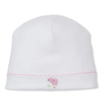 Kissy Kissy Premier Sweet Sheep White/Pink Hand Embroidery Hat Image 1