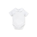 Kissy Kissy - Baby Short Sleeve Bodysuit With Bebe Collar, White Image 1