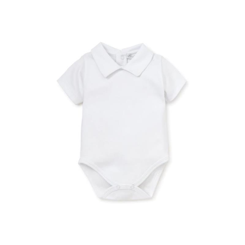 Kissy Kissy - Baby Short Sleeve Bodysuit With Collar, White Image 1