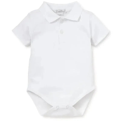 Kissy Kissy - Baby Boy Short Sleeve Bodysuit With Collar, White Image 1