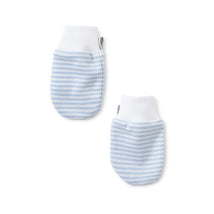 Kissy Kissy - Simple Stripes Mittens, Light Blue Image 1