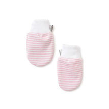 Kissy Kissy - Baby Girl Simple Stripes Mittens, Pink Image 1
