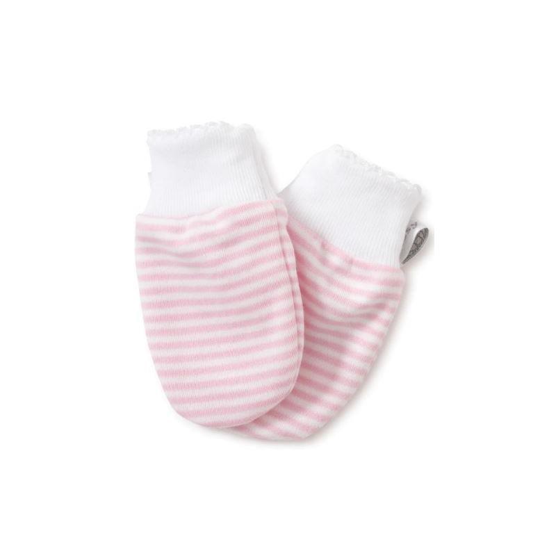Kissy Kissy - Baby Girl Simple Stripes Mittens, Pink Image 2