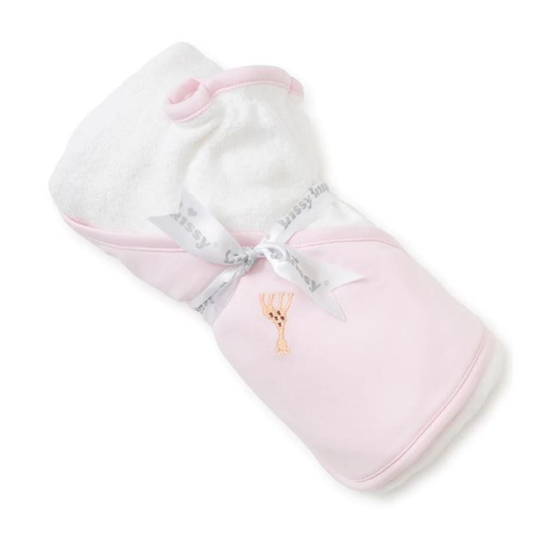 Kissy Kissy - Sophie La Girafe Hooded Towel & Mitt Set, Pink Image 2