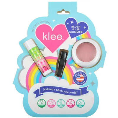 Klee Naturals - Cotton Candy Whisper Blush And Lip Shimmer Set Sugar Drop Glow Image 1