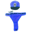 Knitted Baby Cap And Diaper Cover, Policeman - Newborn.