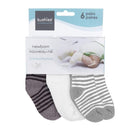 Kushies - 6 Pack newborn socks, Grey Image 2