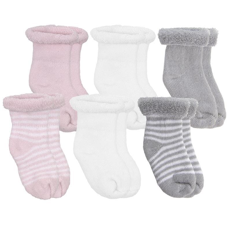 Kushies - 6 Pack newborn socks, Pink Image 1