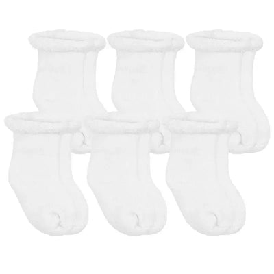 Kushies - 6 Pack newborn socks, White Image 1