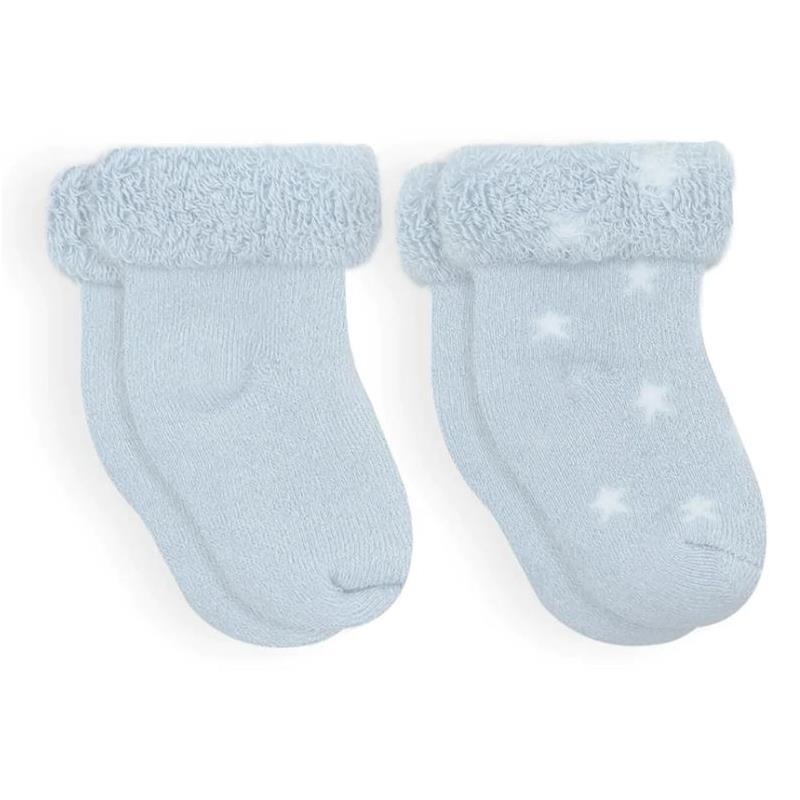Kushies Baby - 2Pk Boy Socks Ice Solid/Stars Terry, 0/3M Image 1