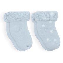 Kushies Baby - 2Pk Boy Socks Ice Solid/Stars Terry, 0/3M Image 1