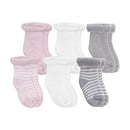 Kushies Baby - 6Pk Socks Terry, 3/6M Image 1