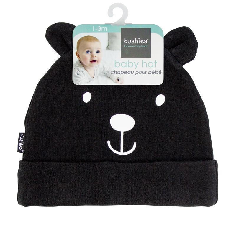 Kushies Baby Hat - Black Solid.