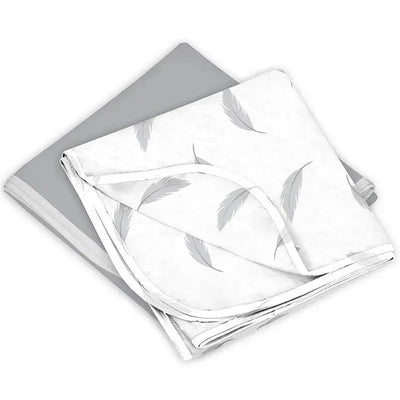 Kushies Baby Receiving Blanket 2-Pack,Flannel Grey  Image 1