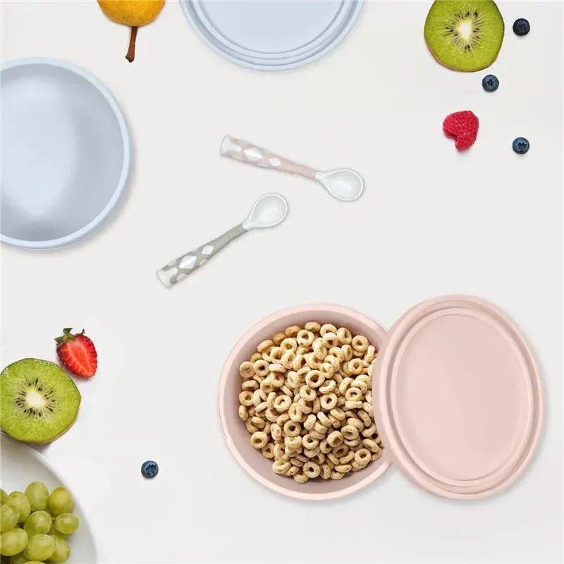 Kushies Baby - SILISIPPY Versatile on The Go Silicone Bowl/Snack/Food, Pink Image 3