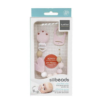 Kushies Silibeads Silicone Pacifier Clip - New Heart Image 2