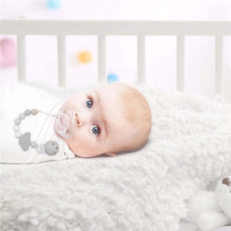 Kushies Silibeads Silicone Pacifier Clip - New Koala Image 3