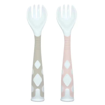 Kushies - Silibend Fork 2 Pack Sand and Pink Image 1