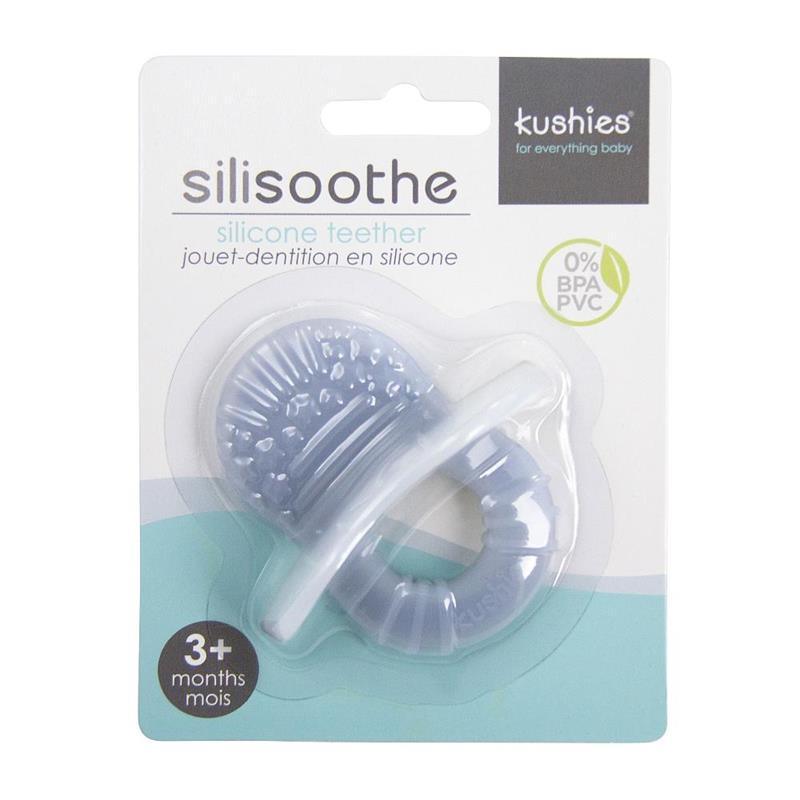 Kushies Silicone Teether-Neutral, Grey | Baby Teethers Image 2