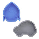 Kushies Silidip Silicone Mini Bowl 2-Pack (Blue/Grey) Image 1