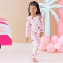 Kyte Baby - Baby Girl Long Sleeve Pajamas In Barbie™ Beach Image 4