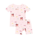 Kyte Baby - Baby Girl Short Sleeve Pajamas In Barbie™ Beach Image 1