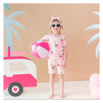 Kyte Baby - Baby Girl Short Sleeve Pajamas In Barbie™ Beach Image 2