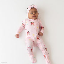 Kyte Baby - Baby Girl Zippered Footie In Barbie™ Beach Image 2