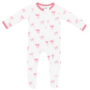 Kyte Baby - Baby Girl Zippered Footie In Bow Image 2