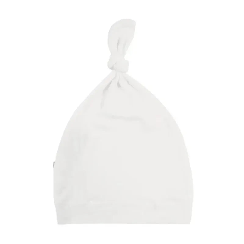 Kyte Rust Cap Kyte Baby - Bamboo Baby Knotted Cap in Cloud | MacroBaby