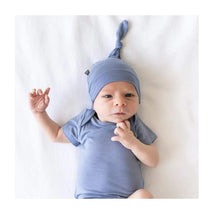 Kyte Baby - Bamboo Baby Knotted Cap In Slate Image 2